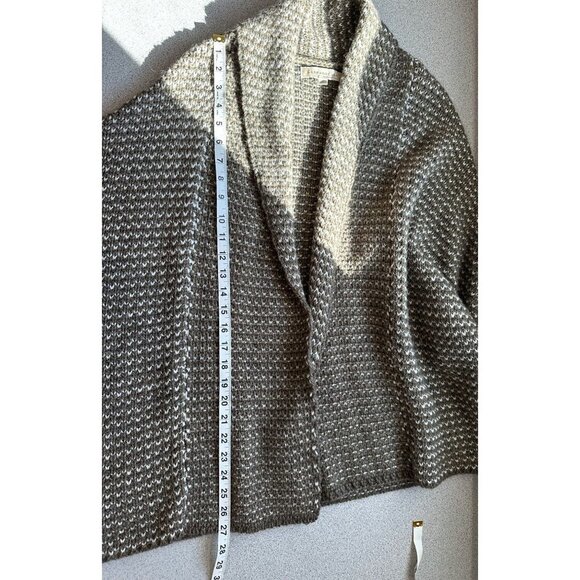 Lineamaglia Wool Alpaca Dolman Open Front Cardigan Women Size Medium Brown Italy - Picture 8 of 9